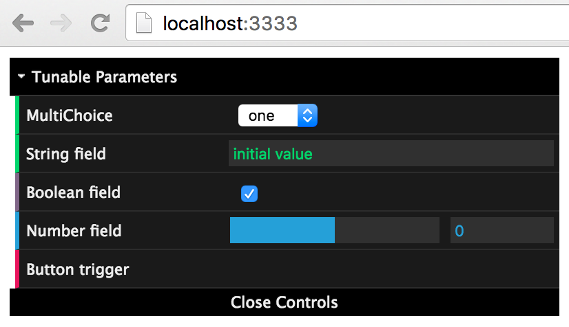 Interface screenshot